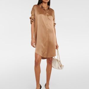 LOEWE  Silk Chain Mini Shirtdress size 38/us size 6
